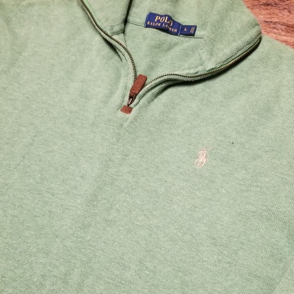 Polo Ralph Lauren 1/4 sweatshirt /Sz L - Picture 2 of 4